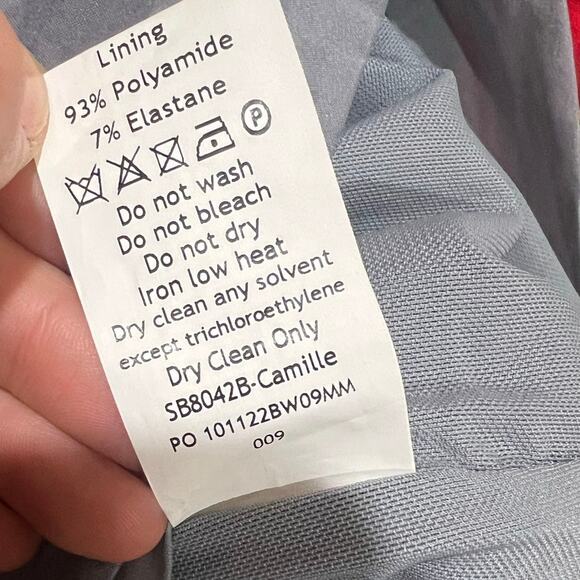 House of Cb Camille Dove Grey Real Silk Mini Dress Multiple Sizes S Small - Picture 8 of 8